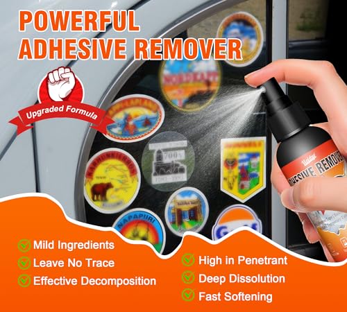 Adhesive Remover Spray, 7oz Sticker Remover with Scraper