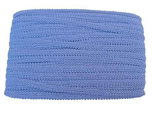 3/8 Inch Gimp Braid Trim 50 Yards for Upholstery Costume DIY Crafts (1309 White) - color: White