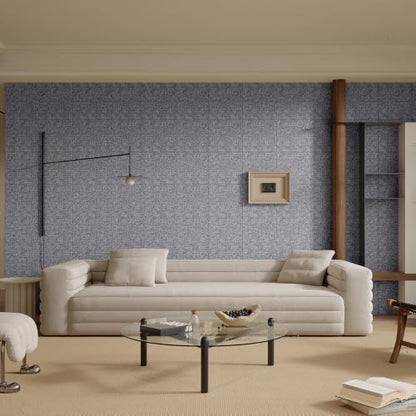 Yutianli 3D Wall Panel Peel and Stick Soundproof Foam Linen Wall Cloth Grey 16.7"x118" Self-Adhesive Decorative Wallpaper Anti-Collision Wall Padding - color: Gray
