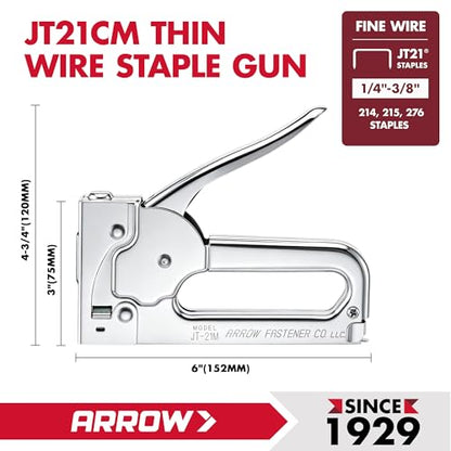Arrow JT21CM Professional Light-Duty Staple Gun - size: 1-Pack