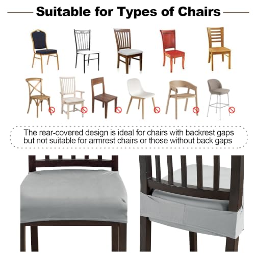 FUANGUI Dining Chair Covers Set of 2, Kitchen Chair Seat Covers - color: 04