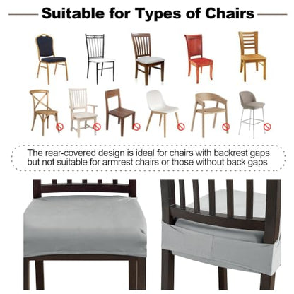 FUANGUI Dining Chair Covers Set of 2, Kitchen Chair Seat Covers - color: 04
