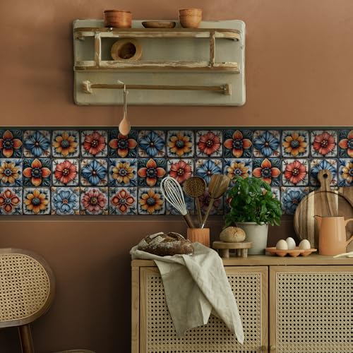 VICCI Peel and Stick Backsplash Decals, 12 Pack, 5.9x5.9 Inch - color: Art-03, size: 5.9x5.9IN*12pcs