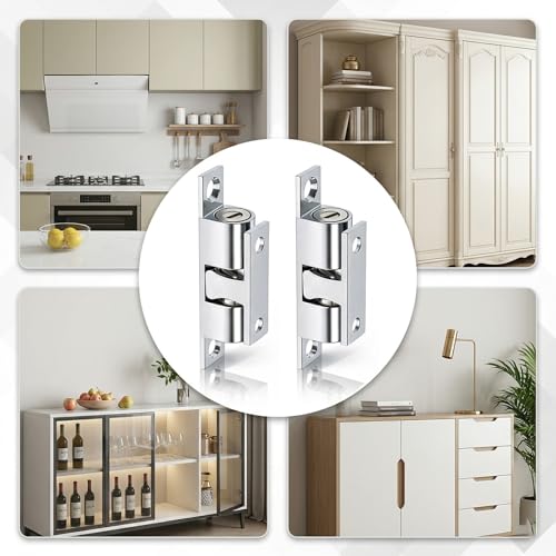 Double Roller Catch Cabinet Latches 2Pcs 2.75"/ 70mm Adjustable