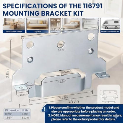 116791 Mounting Plate Replacement for IKEA Bed Frame Brackets (6 Pack)