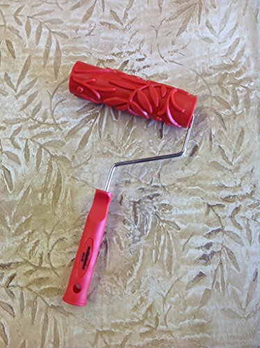 Decorative Art Texture Roller - 7" Roller (Artsy Leaf Pattern) - color: Artsy Leaf Pattern