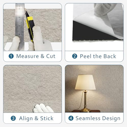 40-Sheet Flexible Stone Peel and Stick Backsplash Tile, 3" x 11.8" Limestone MCM Modified Clay Material Wall Covering, Subway Texture Self-Adhesive Wall Tiles for Kitchen Bathroom Fireplace - color: Limestone