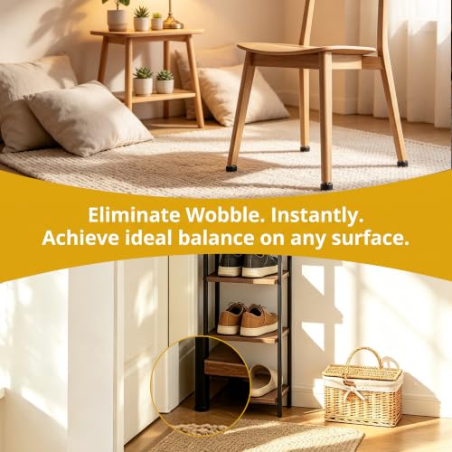 4 Pack Adjustable Furniture Levelers, 3/8"-16 UNC Threaded Leveling Feet for Tables, Chairs, Cabinets, Shelving, Sofa – Heavy Duty Floor Protectors - size: 4pcs 3/8"-16 UNC