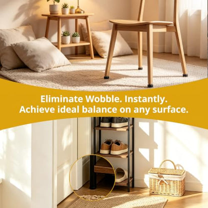 4 Pack Adjustable Furniture Levelers, 3/8"-16 UNC Threaded Leveling Feet for Tables, Chairs, Cabinets, Shelving, Sofa – Heavy Duty Floor Protectors - size: 4pcs 3/8"-16 UNC