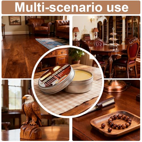 Wood Furniture Polish - Restore Finish, Protect & Nourish Wood - Natural Wood Wax Oil