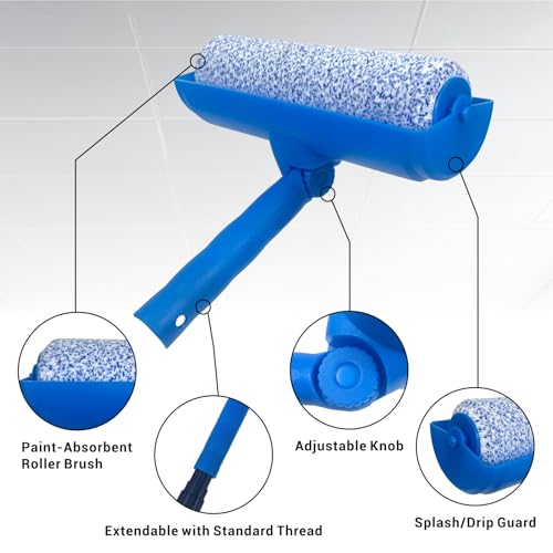 Nichiyo 10" Ceiling Paint Roller Drip-Resistant with Shield - color: EL01117