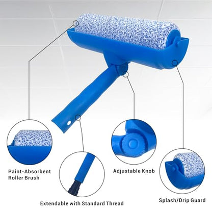 Nichiyo 10" Ceiling Paint Roller Drip-Resistant with Shield - color: EL01117