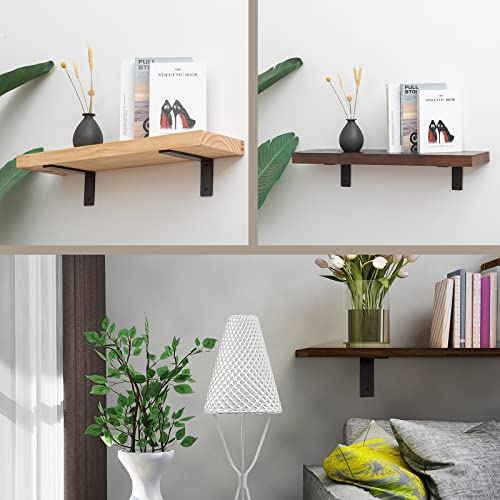 8"x 4"Shelf Brackets, die-cast Formation, Vertical Angle, Premium Alloy Metal Heavy Duty Shelf Bracket, high Strength Mounting Hardware Included, Corner Brace Joint,Pack of 4 ,8 INCH x4 INCH(No Beam) - size: 8 INCH x 4 INCH (No Beam)
