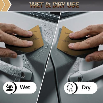 12-Sheet Premium 1000 Grit Wet Dry Sandpaper, 9 x 11 Inch - style: 1000Grit