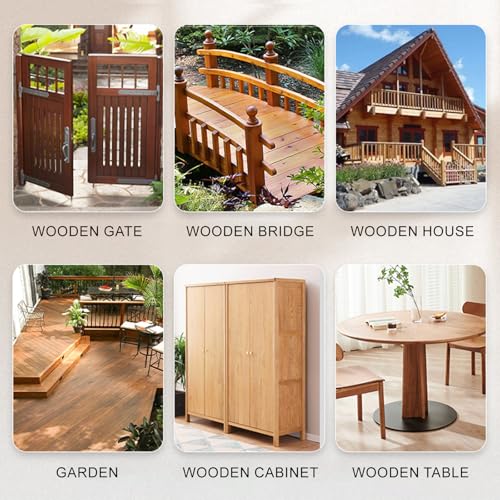 Pure Tung Oil for Wood Finishing with Wood Brush, Premium Wood Oil - Waterproof Wood Sealer Indoor and Outdoor, Tung Oil for Unfinished Bare Wood, Such as Wood Furniture, Wood Floors (16 Ounces) - size: 1 Pound