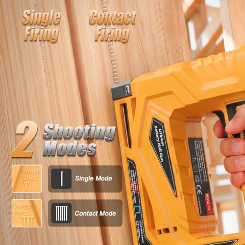 Upholstery Staple Gun Compatible with Dewalt 20V MAX Battery - color: Black and Yellow