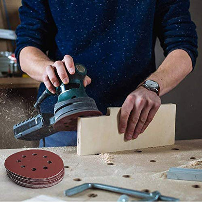 120-Pack 5 Inch 8 Hole Sanding Disc, 1000-3000 Grit Ultra Fine Sandpaper - style: 120PCS(1000-3000 Grit)