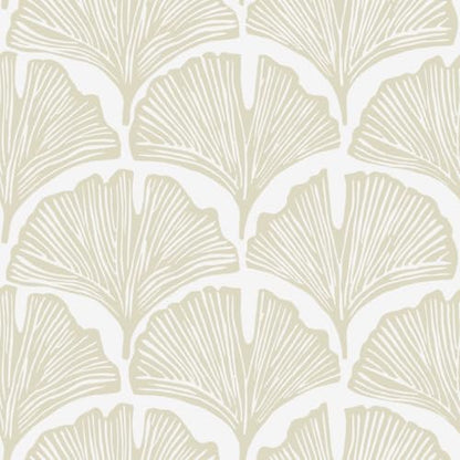 Tempaper x Novogratz Waverly White Feather Palm Removable Peel and Stick Wallpaper, 20.5 in X 16.5 ft, Made in The USA - color: Waverly White, size: 20.5" x 198"