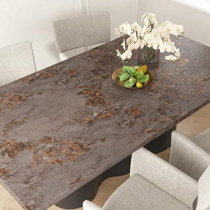 VEELIKE Luxury Bronze Brown Marble Countertop Contact Paper Peel and Stick Countertops Waterproof Thick Marble Wallpaper 15.7''x354'' Self Adhesive Countertop Covers for Kitchen Countertop Vinyl Wrap - color: Bronze Brown, size: 15.7" x 354"