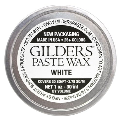 paste, Gilders paste wax 1 ounce canister, gilders wax paste 30 ml canister (WHITE)