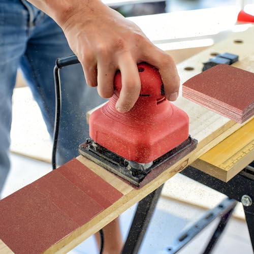 1/4 Sandpaper Sheet,4-1/2"*5-1/2" Assorted120-180-240,50PACK