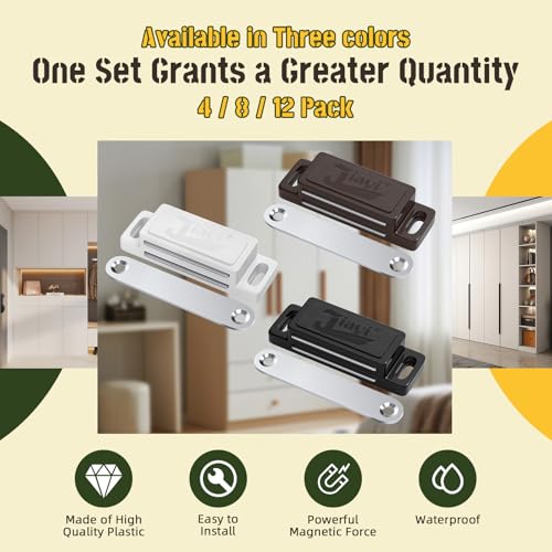 Cabinet Magnet Latch Jiayi Door Magnetic Wardrobe Catch - color: Brown