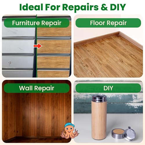 ECOHomes Wood Grain Repair Tape (Wheat Maple, 2.25 Inch x 15 Feet) - color: Wheat Maple, size: 2.25 Inch By 15 Ft