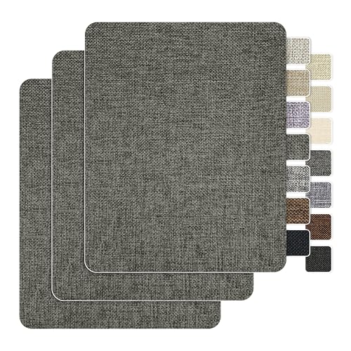 BESEZX Linen Fabric Repair Patch Upholstery Patch 3 PCS 9 * 11 Inch - color: Dark Grey1.0, size: 9*11 inch