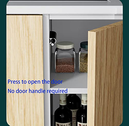 Qrity 4 Pack Push to Open Door Catch, Magnetic Touch Push to Open Door Latch, Magnetic Touch Catch Latch, Damper Buffer for Cabinet for Kitchen - size: 4 PCS