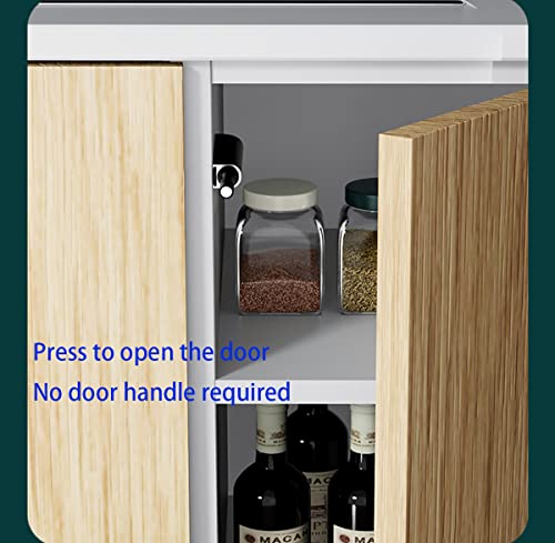 Qrity 2 Pack Push to Open Door Catch, Magnetic Touch Push to Open Door Latch, Magnetic Touch Catch Latch, Damper Buffer for Cabinet for Kitchen - size: 2 PCS