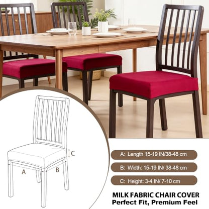 FUANGUI Dining Chair Covers Set of 2, Kitchen Chair Seat Covers - color: 03