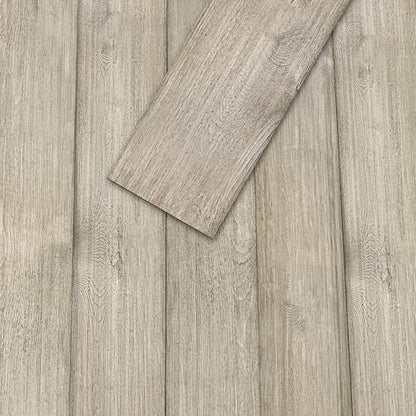 Real Wood Wall Planks-5" White Shiplap Panel Peel and Stick 10Pack 12.5SqFt - color: Low-key rustic style