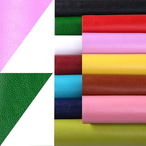 Ramya Faux Leather Sheets Roll 12" X 53"(30cm X 135cm) Upholstery Faux Leather Suitable for Handmade DIY, Earrings, Hair Clips, Sewing Crafts Projects (Maroon Red) - color: Maroon Red