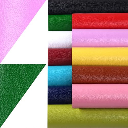 Ramya Faux Leather Sheets Roll 12" X 53"(30cm X 135cm) Upholstery Faux Leather Suitable for Handmade DIY, Earrings, Hair Clips, Sewing Crafts Projects (Maroon Red) - color: Maroon Red