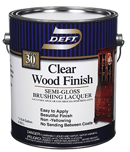 Deft 011-01 Interior Clear Wood Finish Gloss Brushing Lacquer, 1 Gallon (Pack of 4)
