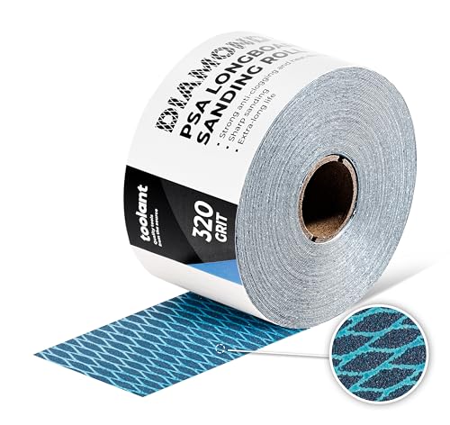 toolant Diamond Shape 320 Grit Sandpaper Roll, 2-3/4" Wide 10Yard Longboard - size: 320 Grit