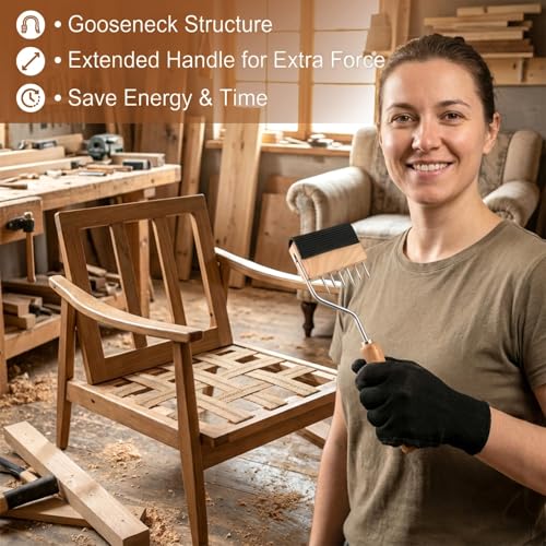 Gooseneck Webbing Stretcher, Provides Ample Leverage and Strong Support for Craft Jute Webbing Tape, for Leather Carpet Canvas Furniture Repair