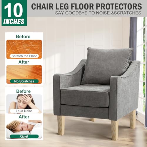 FoDau770 Square Furniture Legs 10 Inch, Ash Wood Legs with 5/16"-18 Bolts - size: 10 Inch