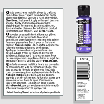 DecoArt 2 Ounce, Amethyst Extreme Sheen Paint - color: Amethyst, size: 2 Fl Oz (Pack of 1)