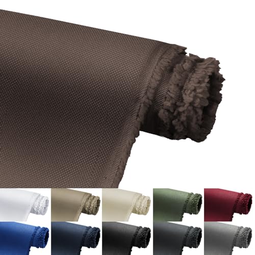 Waterproof Marine Canvas Fabric by The Yard 58" W 600D PVC Backing 15 Yards - color: Dark Brown, size: 15 Yards