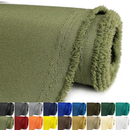 Waterproof Canvas Fabric by The Yard 600D Upholstery 12 Yard Olive Green - color: Olive Green, size: 12 Yard