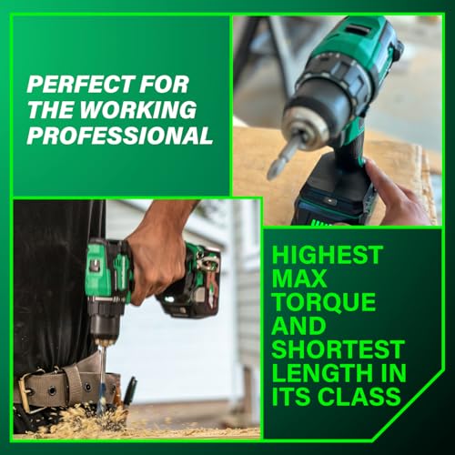 Metabo HPT 18V MultiVolt Cordless Brushless Driver Drill Kit, DS18DEX