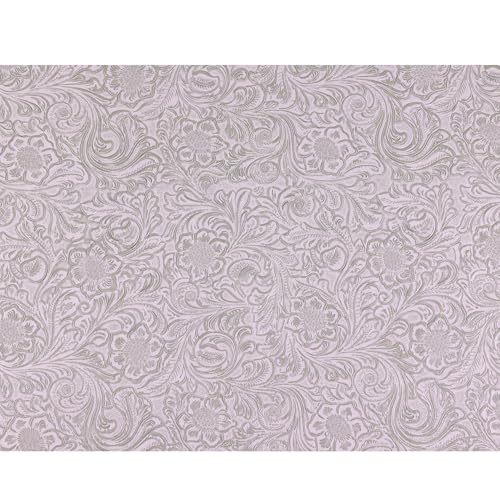 Solid Color Embossed Faux Leather Sheets 12 "x53 (30cm x 135cm) Embossed Texture Leather Fabric, Widely Used in Leather Earrings, Keychains, Sewing DIY Projects ﻿ (Lime White) - color: Lime White