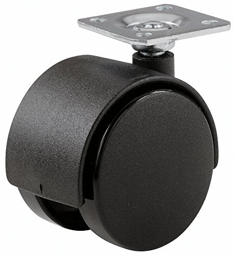 Shepherd Hardware 9401 1-5/8-Inch Office Chair Caster, Twin Wheel, 1-1/2-Inch Sq. Plate, 40-lb Load Capacity, 2-Pack - style: 1-5/8" wheel, 1-1/2" Sq. plate