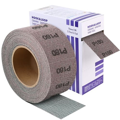 2-3/4" 180 Grit Ceramic Mesh Sandpaper Roll for Sanding Block - style: 2-3/4inch 180Grit