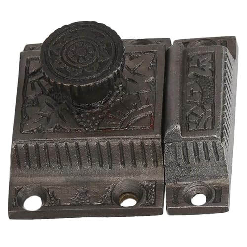 A29 Cabinet Latch, Cast Iron, Windsor Design, Antique Iron Finish - color: Antique Iron-A