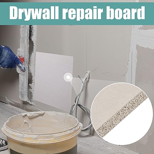 Amylove Drywall Repair Panel for Wall Repair, 4 Pieces, 6" x 6" x 1/2" - size: 6" x 6" x 1/2"
