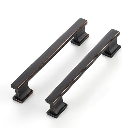 Oil Rubbed Bronze Cabinet Pulls, 5 Inch (128mm), 10 Pack, Heavy Duty - color: Oil Rubbed Bronze, size: 5" Hole Center
