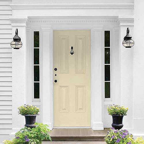 Glidden Total Exterior Paint & Primer All-in-One, Namaste/Green, Semi-Gloss, 1 Gallon - color: Namaste, size: 128 Fl Oz (Pack of 1)