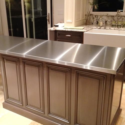 YENHOME Large Size 118x30 inch Brushed Silver Stainless Steel Contact Paper Removable Peel and Stick Wallpaper for Refrigerator Dishwasher Appliances Waterproof Stick on Backsplash Kitchen Wallpaper - size: 30" x 118"